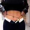 Heart Pendant Waist Chain Love Belly Chain Stomach Chain Body Jewelry Accessories Alloy Material Gift for Women and Girl