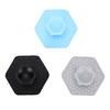 Men Silicone Face Scrubber Ergonomic Grip Portable Deep Facial Cleansing Scrubber for All Skin Types Black Blue Gray