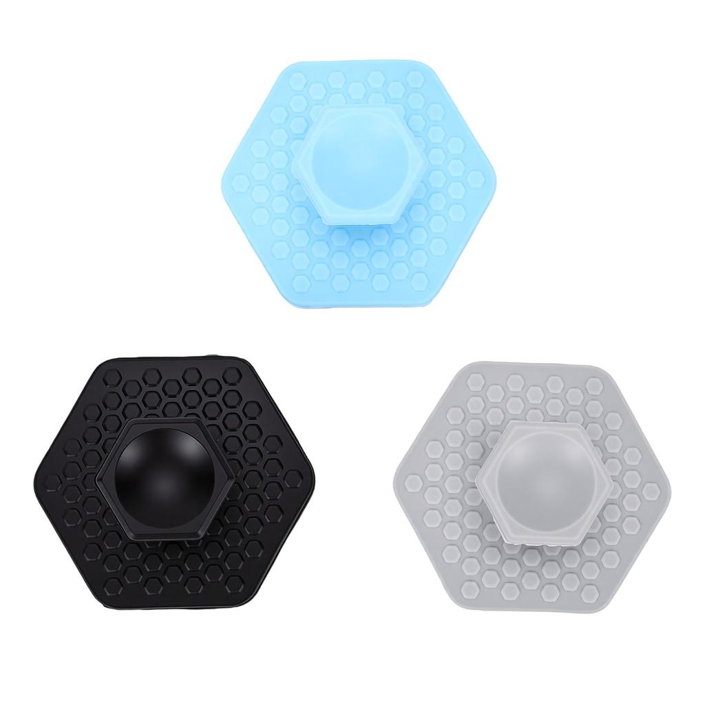 Men Silicone Face Scrubber Ergonomic Grip Portable Deep Facial Cleansing Scrubber for All Skin Types Black Blue Gray
