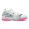 Puma Future 7 Match NJR FG/AG Turf Soccer Shoes Kids Soccer Shoes White Pink 107731-01
