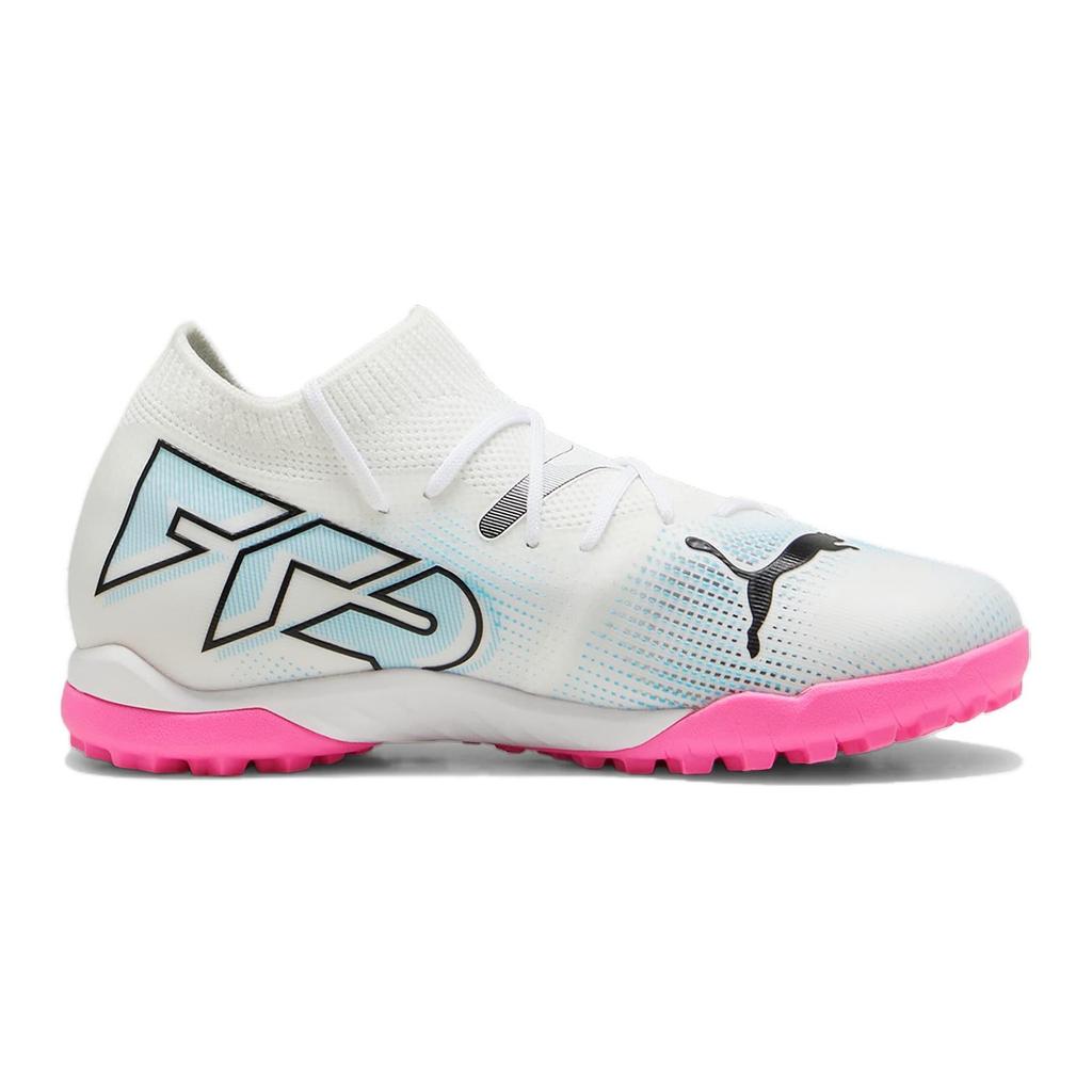 Puma Future 7 Match NJR FG/AG Turf Soccer Shoes Kids Soccer Shoes White Pink 107731-01