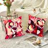 1pc Hazbin Pillow Case Square Bedroom Sofa Leisure Comfort Cushion Car Living Room Home Decoration