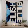 1pc Famous Singer BbillieS Singer Colorful Tapestry Wall Hanging Bohemian Wall Tapestries Mandala Wall Art Decor