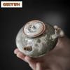 Japanese Ink Wood-fired Porcelain Teapot Retro Side Handle Pot Tea Maker Kettle Oolong Tea Teaware Accessories Gift Collection