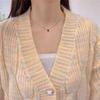2024 Autumn Women's V-Neck Loose Knit Cardigan