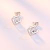 Womens Korean Fashion Elegant Anti-allergy 925 Silver Plated Mini Ear Stud Earrings Female Ear Jewelry Gifts