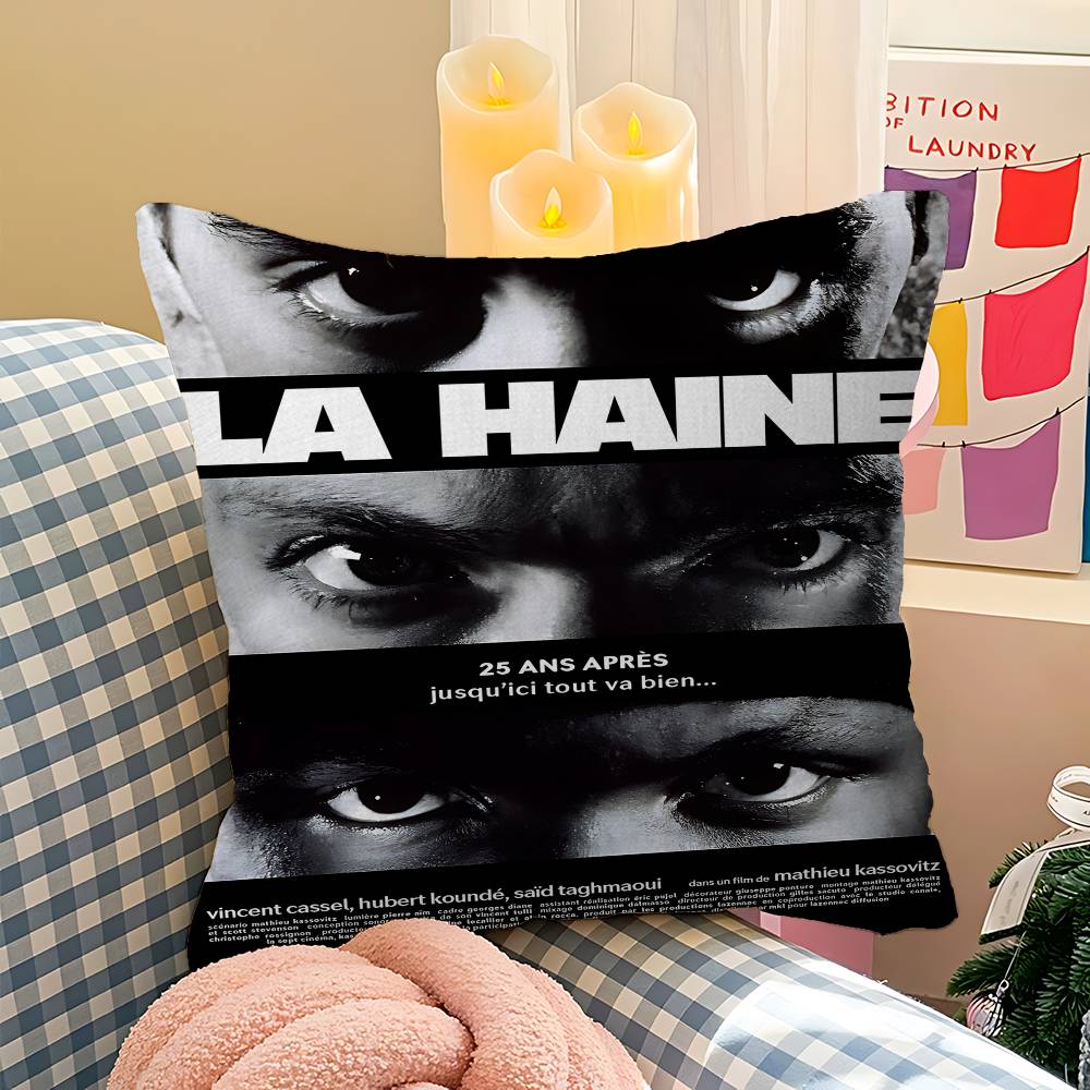 La Haine 1995 Movies Cushion Cover Pillowcase Upholstery Sofa Throw Pillow Home Decor Pillowcas