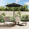 VidaXL Outdoor Parasol Patio Umbrella Terrace Umbrella Garden Umbrella Backyard Sunshade Anthracite 200x224 47206