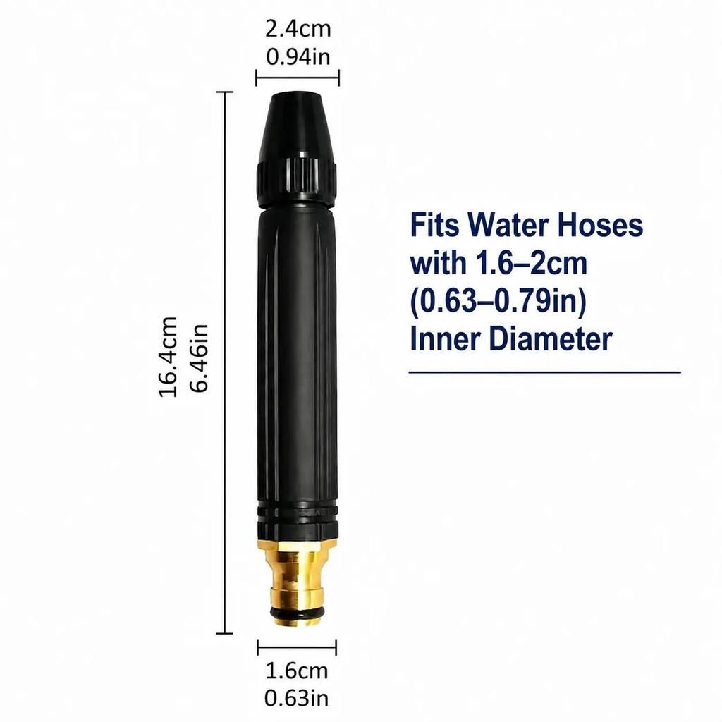 Home High-pressure Car Wash Water Gun with Booster Nozzle and Hose, Portable Handheld Water Sprayer, a Must-have for Watering Plants and