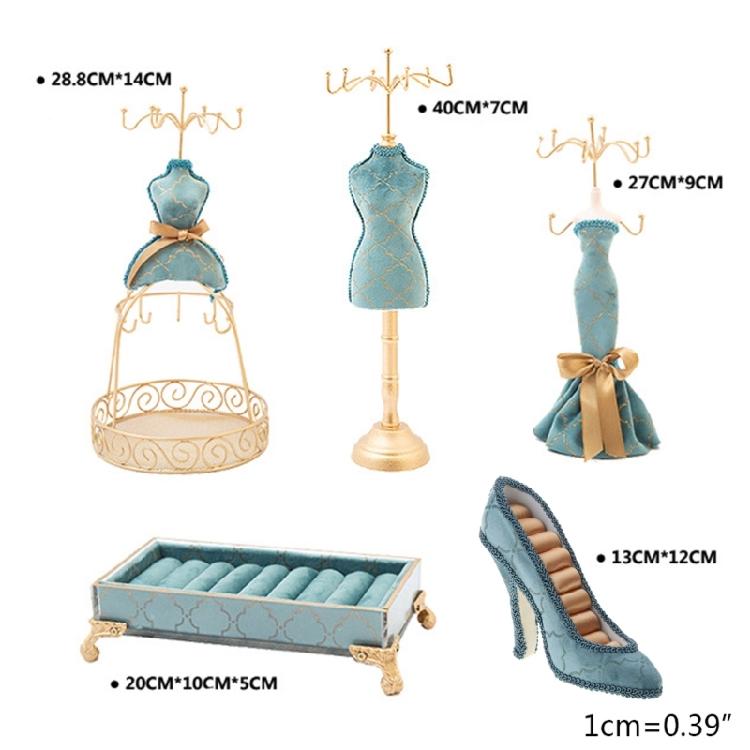 Blue Bronzing Jewelry Display Stand for Many Kinds of Jewellery's Displaying