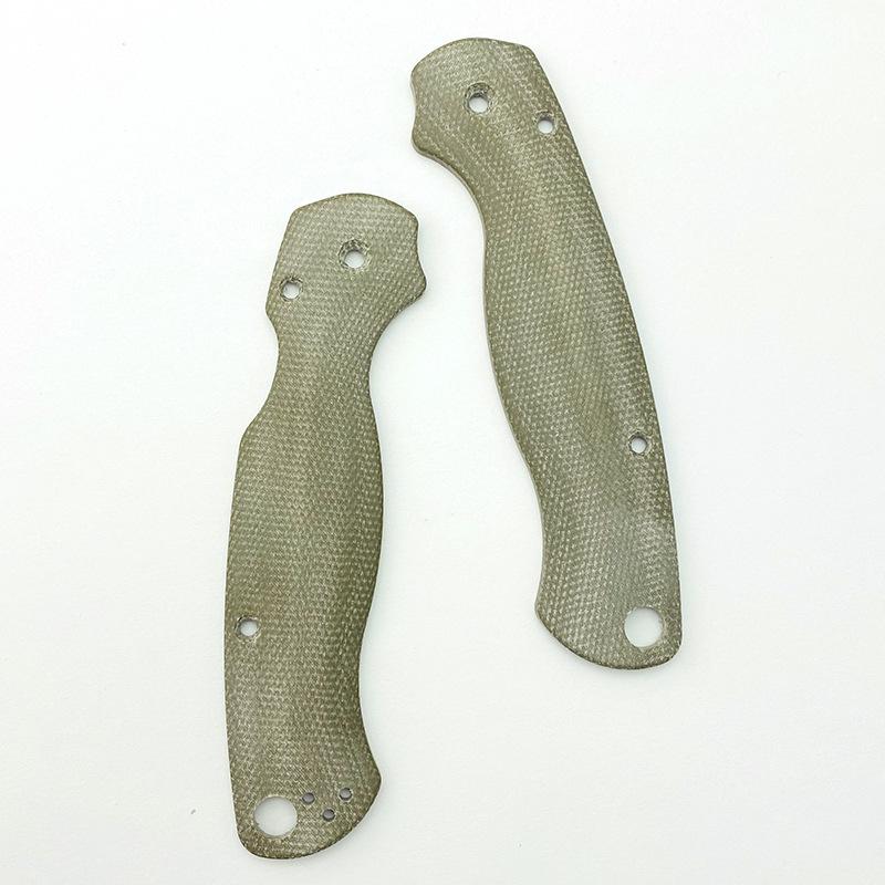 1 Paar Micarta Klingen Griff Patch für Spider Para2 C81 Messer Klappmesser Patch Material DIY Zubehör