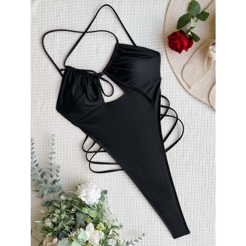 Women Sexy Two Piece Solid Bikini Swimsuit Swimming Bathing Wear