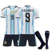 2026 Argentina Home Soccer Jersey Shirt 11 Di Maria 21 Dybala 10 Messi Short Sleeve Team Fan Kit