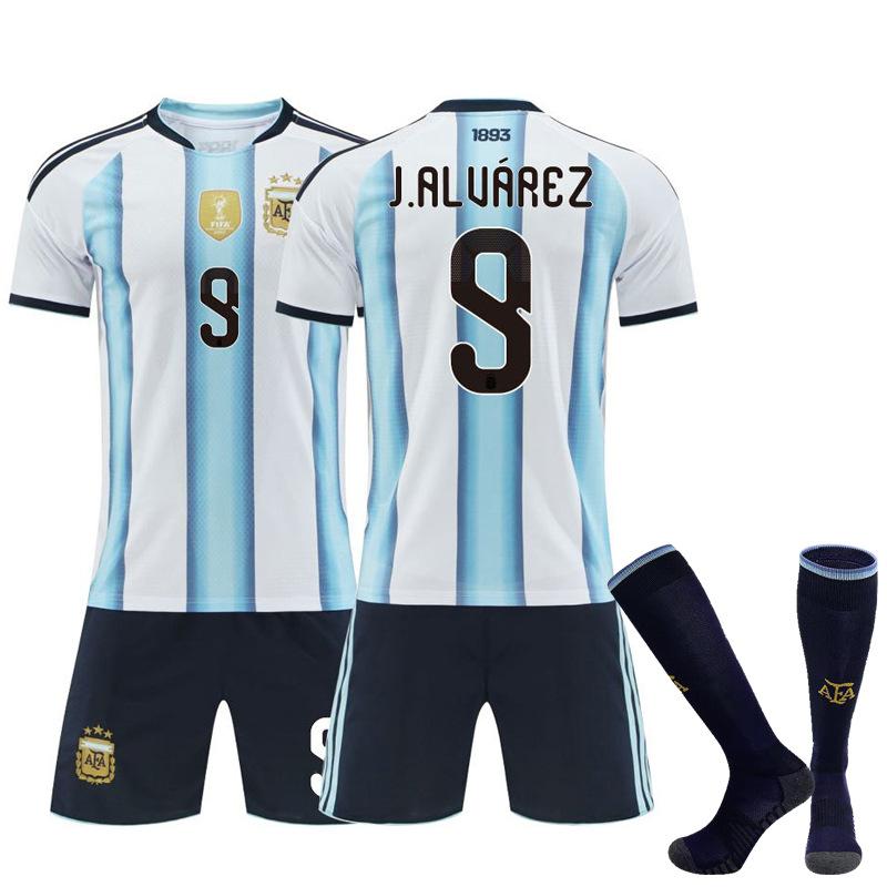 2026 Argentina Home Soccer Jersey Shirt 11 Di Maria 21 Dybala 10 Messi Short Sleeve Team Fan Kit