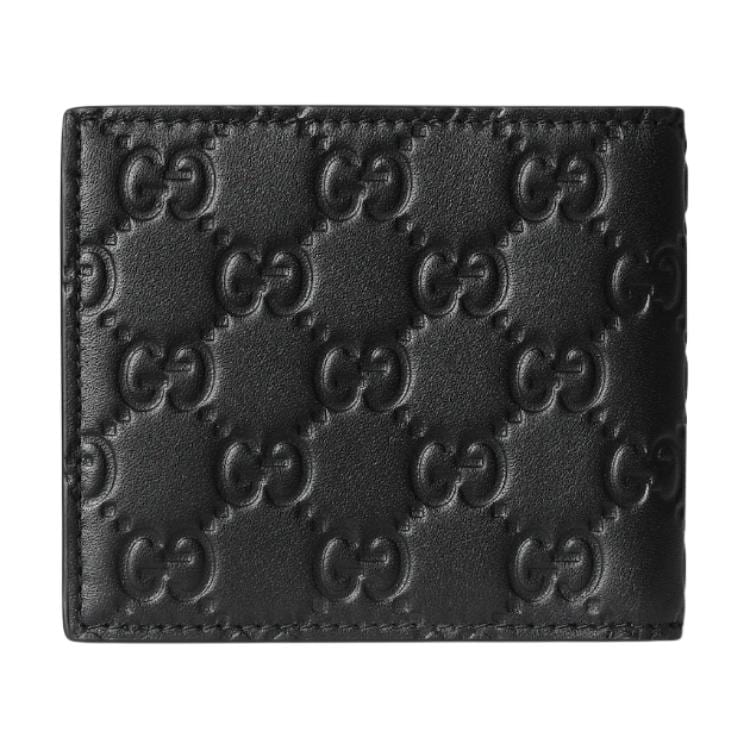 Gucci GG Emblem Cow Leather Wallet Men's Black 850175-AAFDV-1000
