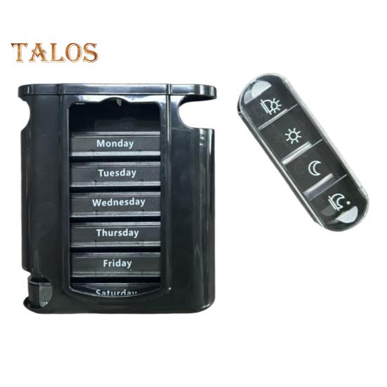 Pillendose, Medikamenten-Aufbewahrungsbox mit mehreren Fächern, BPA-frei, wasserdicht, feuchtigkeitsbeständig, wöchentliche Pillenbox