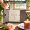 Mother Day Greeting Card Wooden Birthday Greeting Card Romantic Floral Funny Mother's Day Keepsake For Mom Grandma Wife Daughter