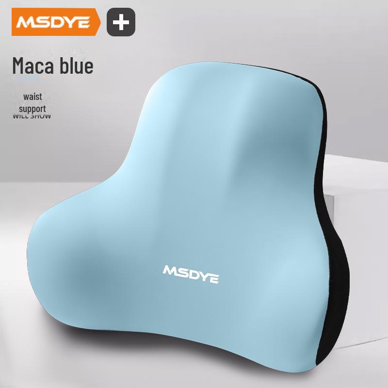 Memory Foam Car Headrest and Lumbar Support Cushion Set