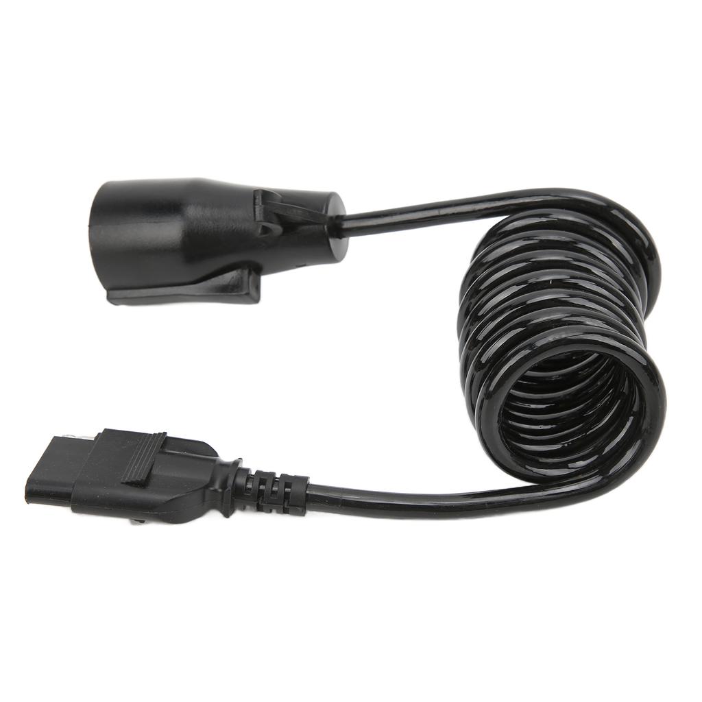 7 Way Round To 5 Way Pin Flat Spiral Trailer Connector Adapter Plug Brass Terminal Wiring Adapter for Boat Trailers