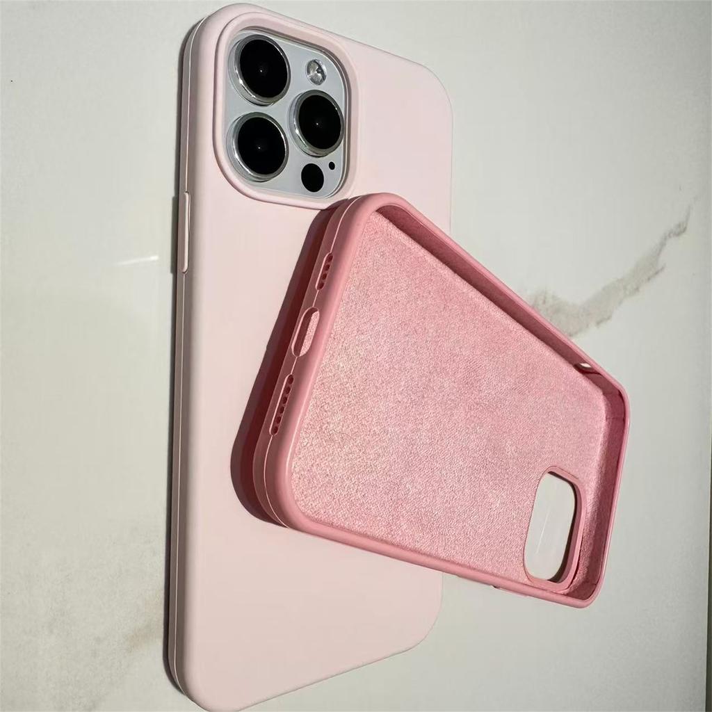 Silicone Phone Case for iPhone 16 15 14 13 12 11 Pro Max XR XS XS Max 7 7Plus Full Protective Cover
