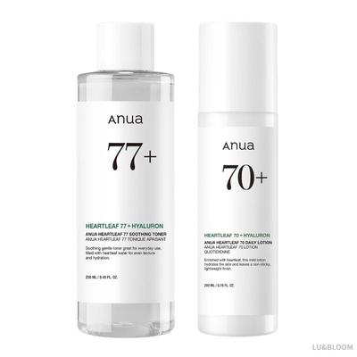 Heartleaf 77% Toner & 70% Daily Lotion Set (Toner 250ml + Lotion 200ml) (+Free Gift)