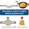 2 Pcs Silicone Bread Sling for Dutch Oven Liners Silicone Baking Mat [Non-Stick & Heat Resistant] Reble Sourdough Bread Baking Supplies with Long