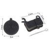 ZT3 Pro Scooter Front Rear Wheel Brake Pad Disc Brake Pads Semi Full Metal Wear Resistant Heavy Duty for E Scooter