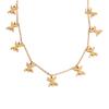 Yhpup Collier Géométrique Pendant Attrayant en Acier Inoxydable 316L Plaqué PVD 18K Accessoires de Bijoux Religieux Imperméables