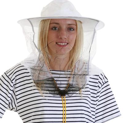 Beekeeper Hat with Double Wire Veil - Breathable Bee Helmet for Hive Inspection, Professional Sting-Proof Head Protection
