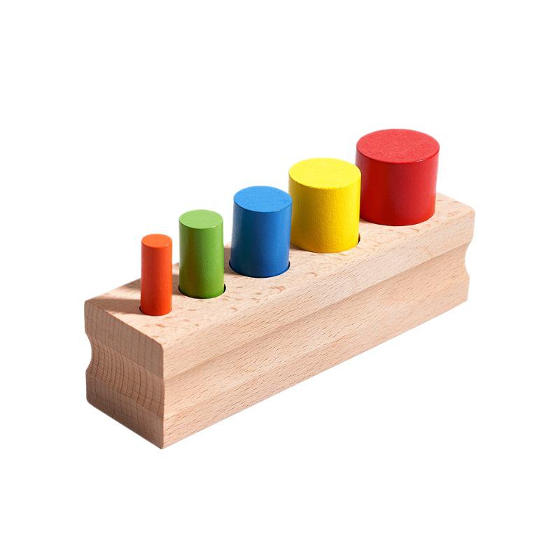 Montessori Five-Color Educational Cylinders for Early Child Development