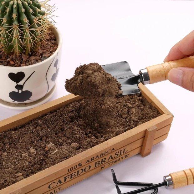 3-Piece Mini Shovel Set for Gardening: Soil Loosening and Planting Tools for Home and Vegetable Gardens