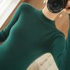 2026 Autumn Winter Women's Slim Fit Ribbed Knit Half-High Collar Sweater