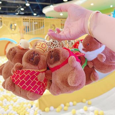 Kleines Rotes Buch Wasserschwein & Meerschweinchen Plüsch Schlüsselanhänger Ornament