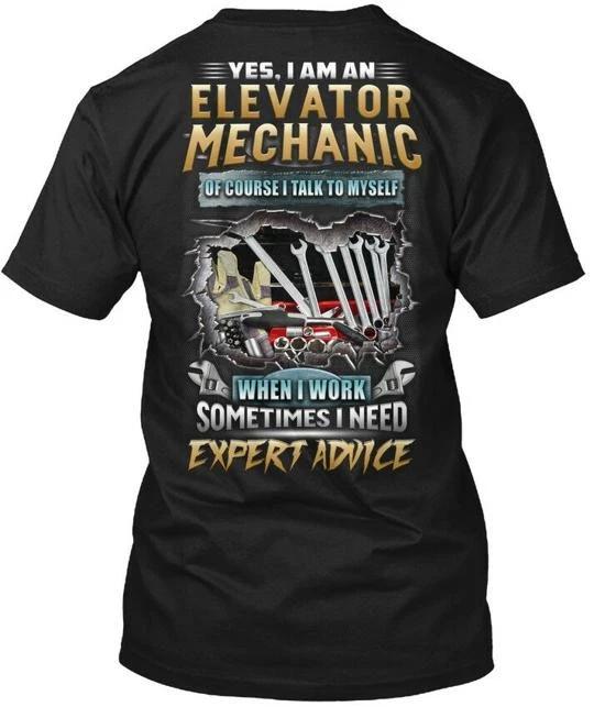 

Cozy Awesome Elevator Mechanic Yes I Am An Of Course T shirt Made in USA S-5XL L