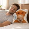 Cow-shaped abstract throw pillow 40cm
