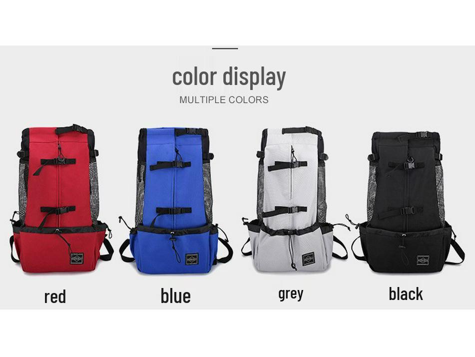 Dvoupopruhový cestovní batoh pro mazlíčky s odvětraným, prodyšným designem pro psy – Omyvatelný, ideální pro cyklistiku a nákupy venku