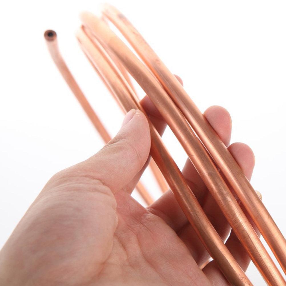 2Pcs Copper Tubing Purple Copper for Air Conditioner Refrigeration Coil Pipe Multi Functional Repair Solution