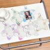 Star Shape Kpop Photo Card Holder Keychain Pendant Portable Idol Photo Card Cover PVC Cute 3 Inch Mini Photo Holder Girls