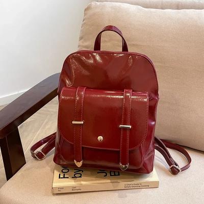 Elegante kleine Aktentasche im Retro-Stil für Damen, neuer Pendlerrucksack im Universitätsstil