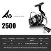 Mavllos AG Saltwater Spinning reel Light Boat fishing tackle 1000-5000 Drag Power 10kg  5+1 Corrosion-Proof Bearings Bass Spinning Fishing Reel