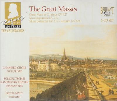 CD MOZART - The Great Masses 92873 Brilliant Class Non Japan Classical Used