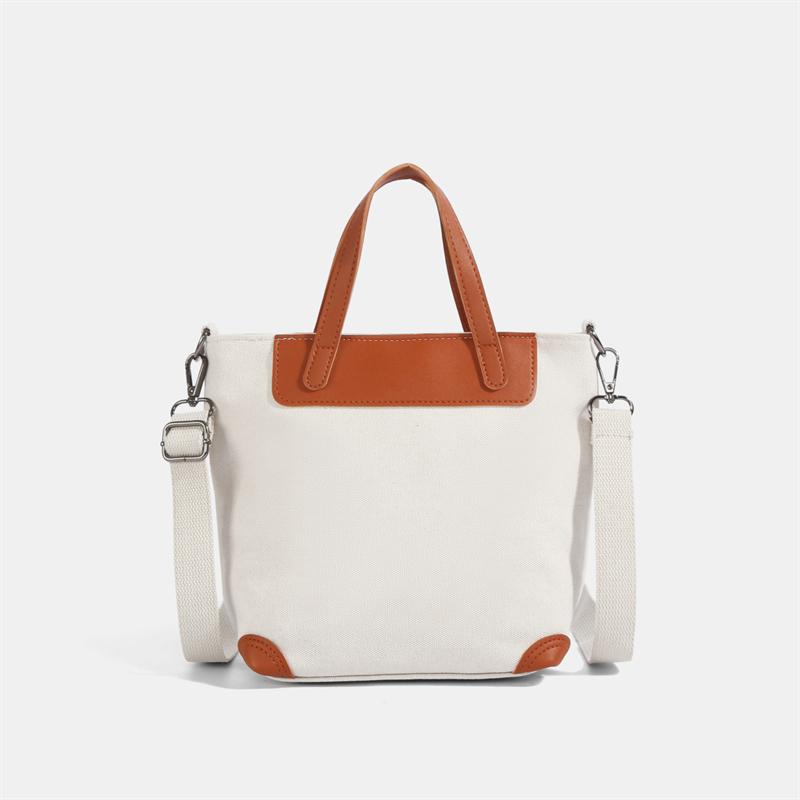 

Women s Canvas Bag Large Capacity Shoulder Bag Commuter Handbag Small бежевий