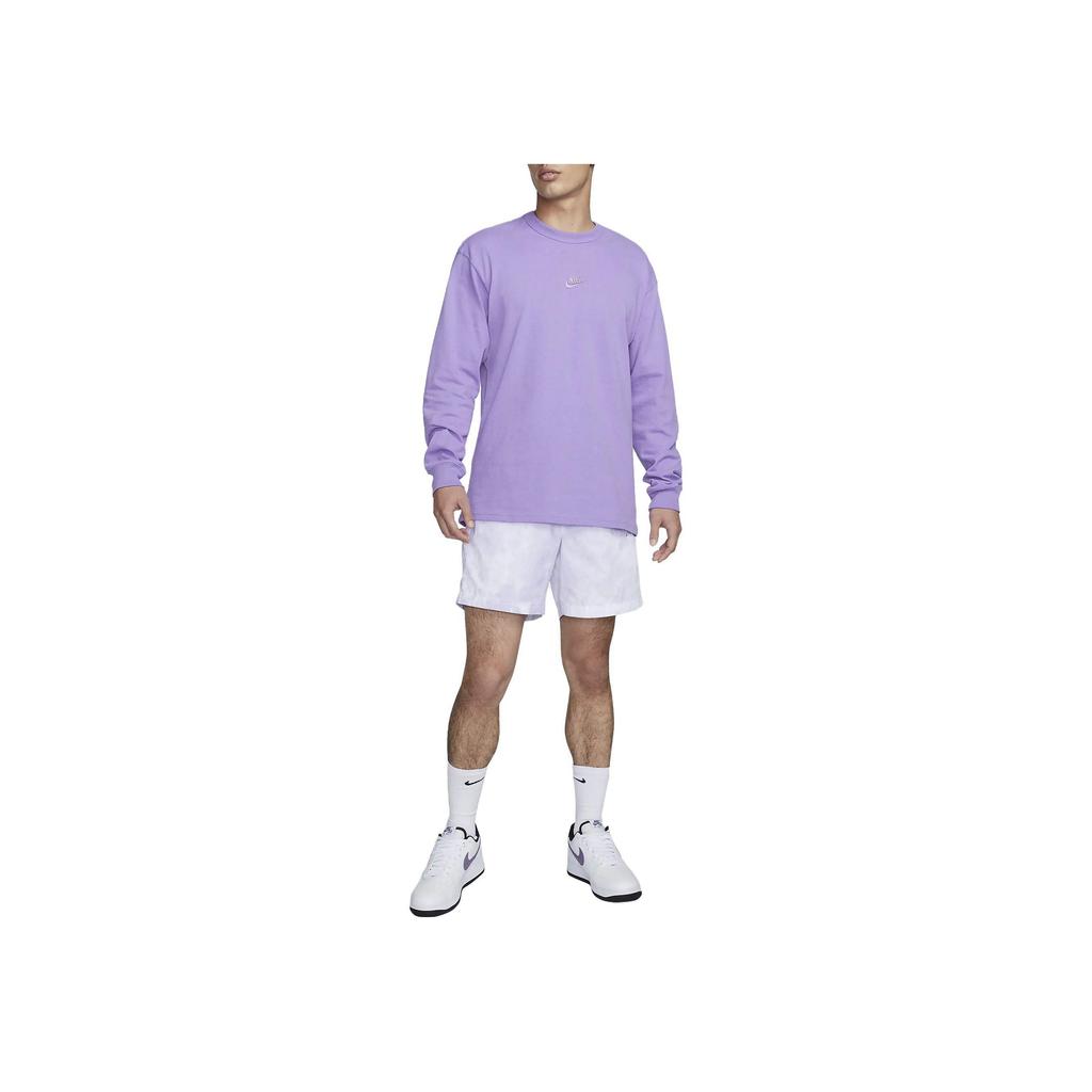 Nike Gradient Lace-Up Straight Leg Retro Mid-Waist Sports Shorts Men Bottoms Indigo-Mist DX0250-519