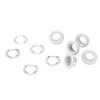 500 Sets 8mm Grommet Eyelet Kit Rust Prevention Metal Leather Grommets Kit Eyelets Tool Kit for Repairing Decorating
