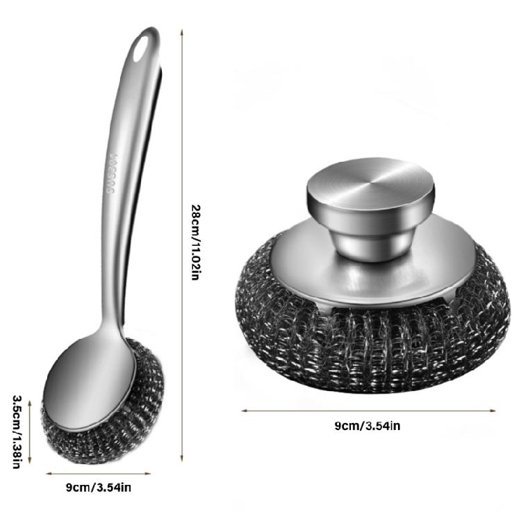 Edelstahl Scheuerbürste Spülbürsten Set Langlebige Metallbürste für Harte Oberflächen