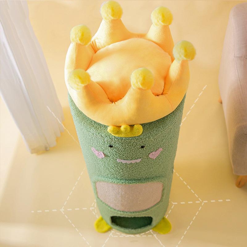 Cadru de cățărat pentru pisici din catifea, așternut pentru pisici, arbore pentru pisici, găleată din sisal, turn mare multifuncțional pentru pisici, coloană de zgâriere pentru pisici