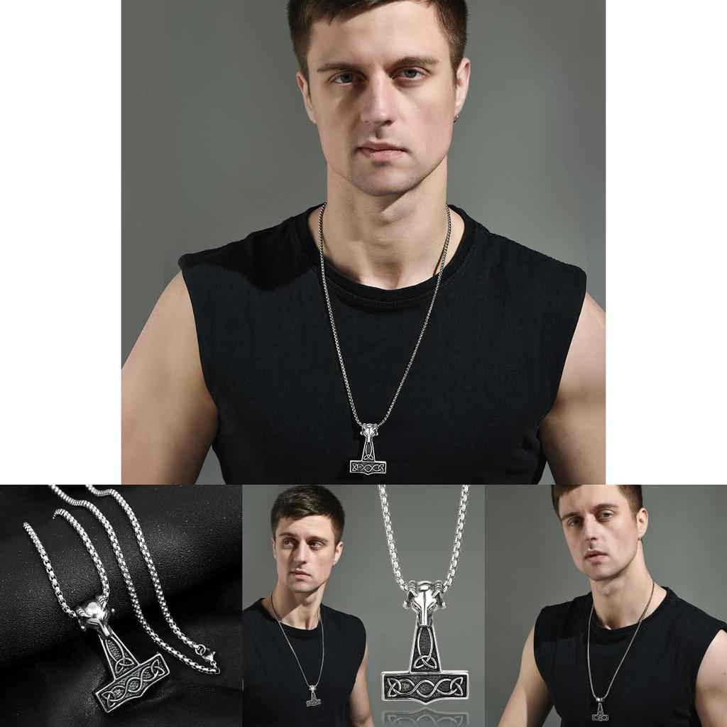 Stylish Fox Head Pendant Necklace For Men Vintage Trendy Hip Hop Jewelry For Couples And Students