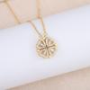 Love Necklace Hearts Lucky Four Leaf Clover Necklace Clavicle Pendant for Grils