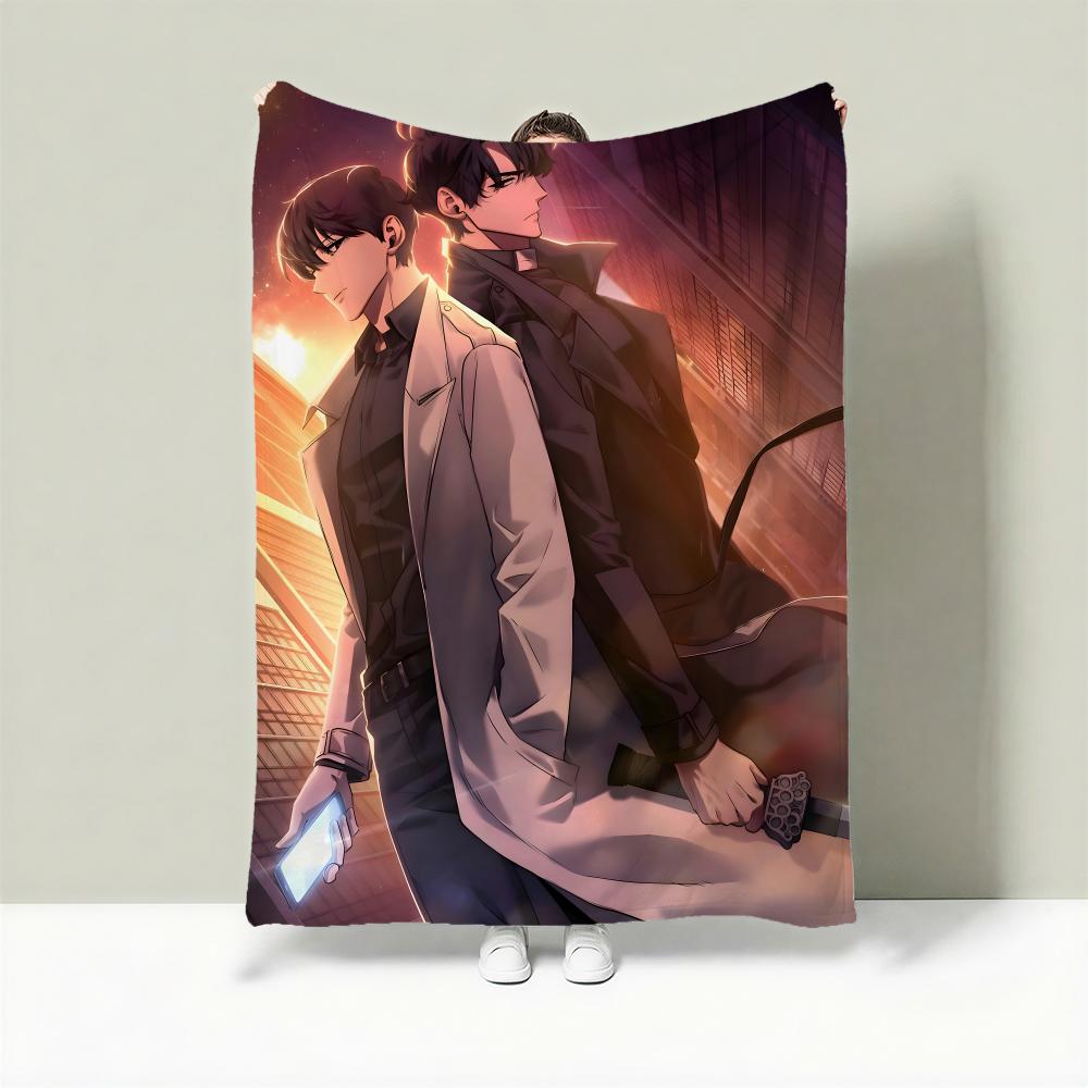Novel O-Omniscient Reader s Viewpoint Throw Lightweight 240g Flannel Blanket Soft Skin-friendly for Summer Cooling 75X95CM