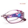 Folding Reading Glasses Women Men Elegant Printed Vintage Eyeglasses
